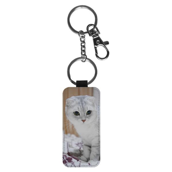 Katt Scottish Fold Nyckelring