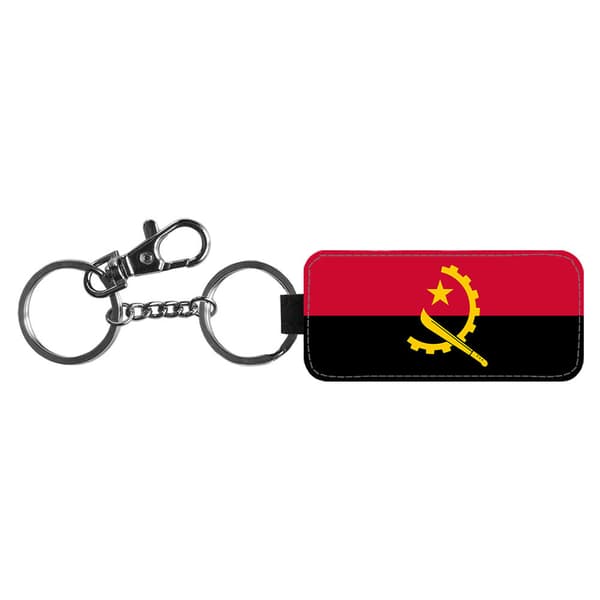 Angola Flagga Nyckelring