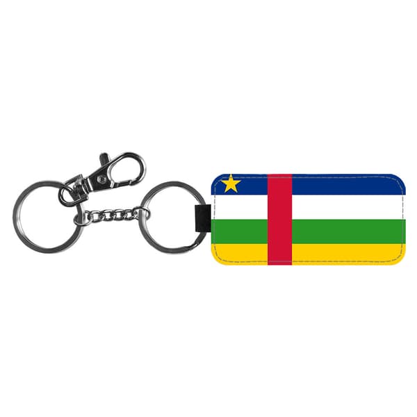 Centralafrikanska Republiken Flagga Nyckelring