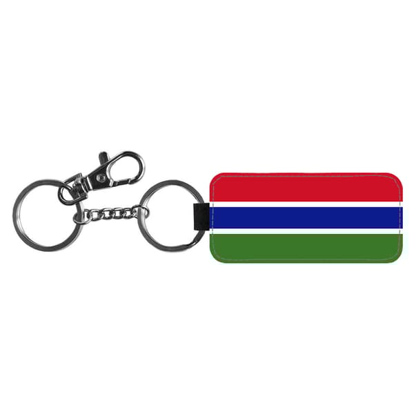 Gambia Flagga Nyckelring
