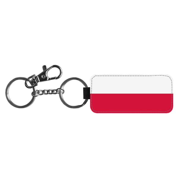 Polen Flagga Nyckelring