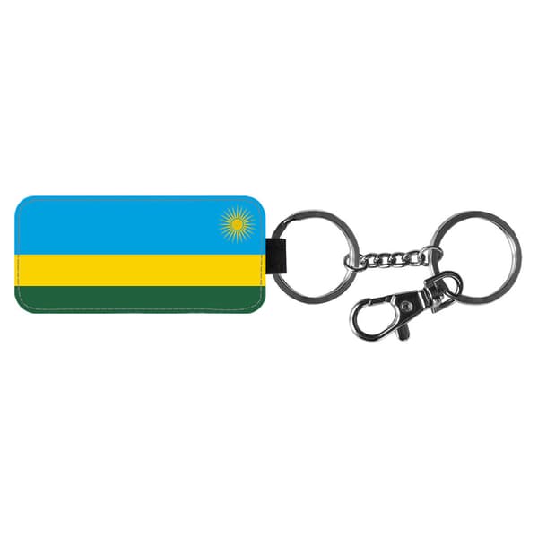 Rwanda Flagga Nyckelring