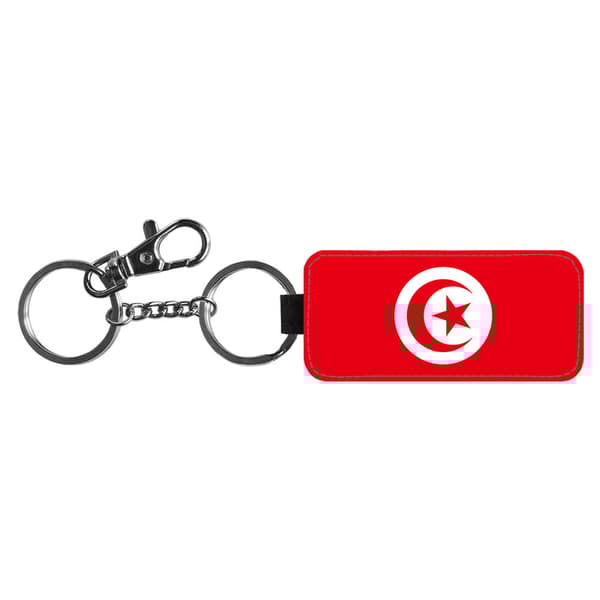 Tunisien Flagga Nyckelring