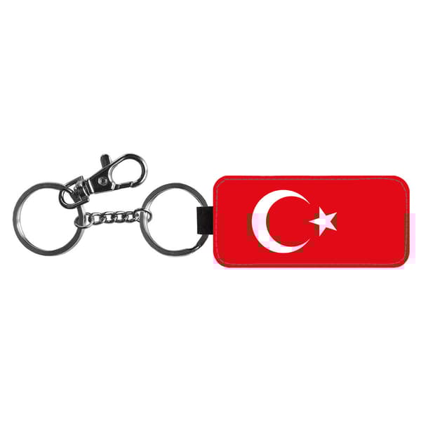 Turkiet Flagga Nyckelring