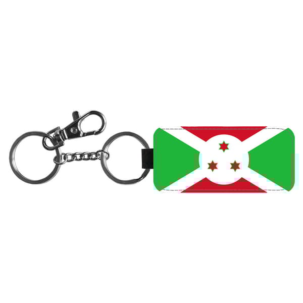 Burundi Flagga Nyckelring