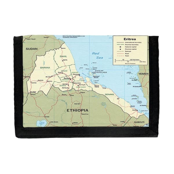 Karta över Eritrea Lommebok