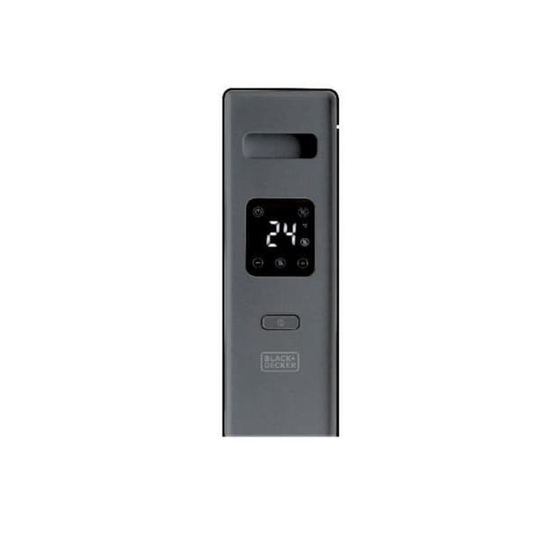 BLACK+DECKER BXCSH2001E konvektorradiator, 2000W, 2 effekter, upp till 30m2, skärm, temperatur mellan 10 och 35°C, timer