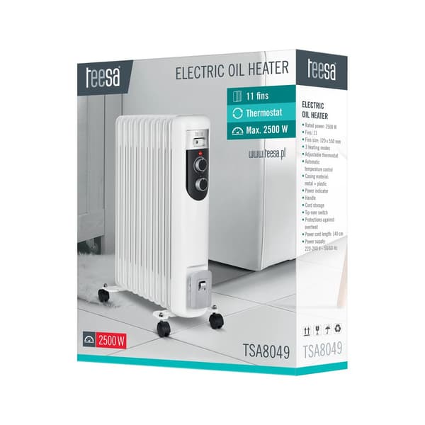 Teesa 2500W öljyjäähdytin, 11 ripaa