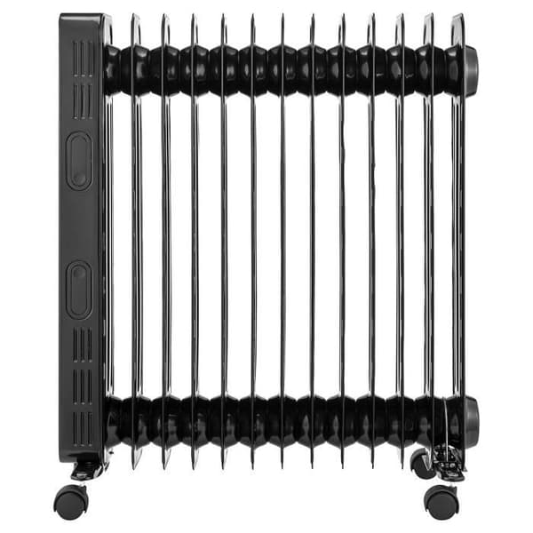 Elradiatoroljebad 2500W OCEANIC - 3 power - Elektronisk termostat - Fjärrkontroll - Mobil - Svart
