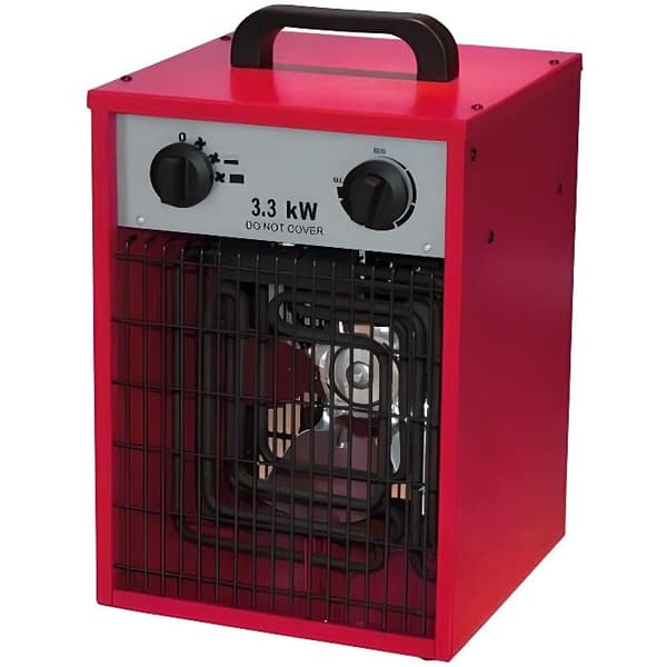 Industriell värmefläkt 3300W - Röd - El - El