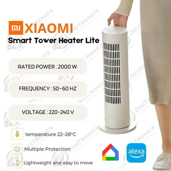 Uppvärmning - Xiaomi - Smart Tower Heater Lite EU 40474 - Elektrisk - 2000 W - Programmerbar