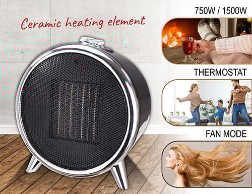 AD 7742 Keraaminen lämmitin 1500 W