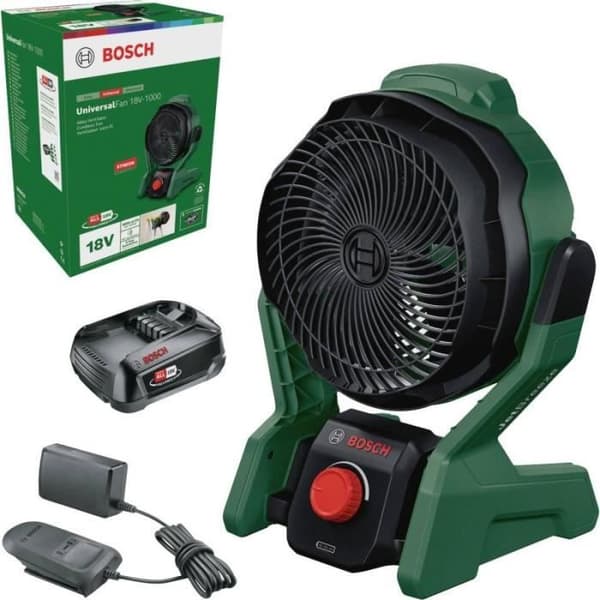 Bosch Home and Garden UniversalFan 18V-1000 Sladdlös fläkt grön, svart - 4053423243406