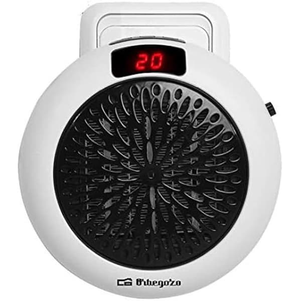 Uppvärmning - ORBEGOZO - CR 4000 - Minikeramik - 600W - 2 hastigheter - Programmerbar timer Svart, Vit
