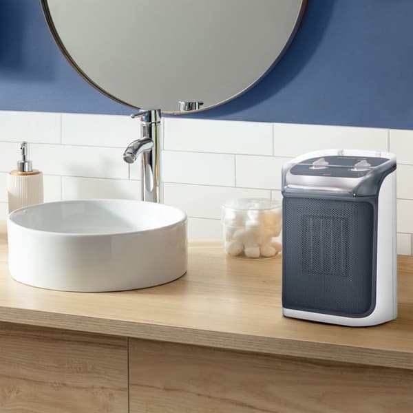 ROWENTA Mini Excel Aqua Keramisk Blåsvärmare Ideal för badrummet Superkraftfull Kompakt Tyst SO9281F0