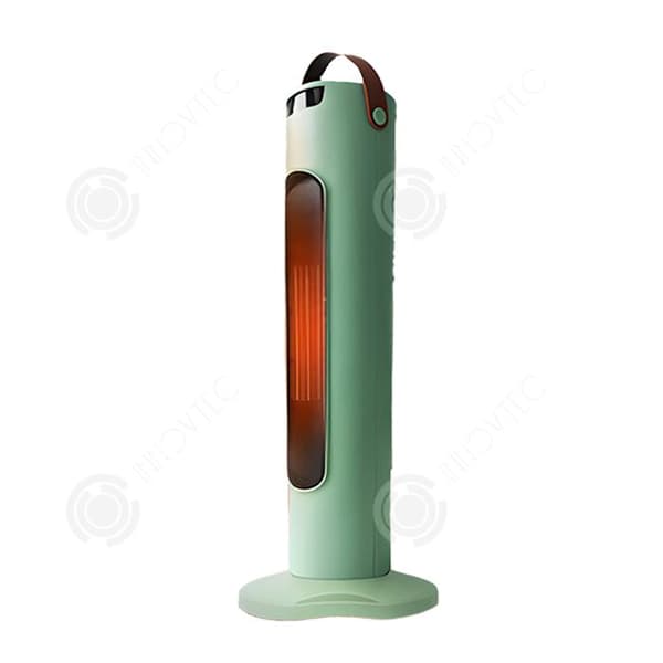 INN Värmefläkt 2000w 220V 23,5x22x55cm med låg ljudnivå 70 grader skakhuvud 3 sekunder varm elvärmare
