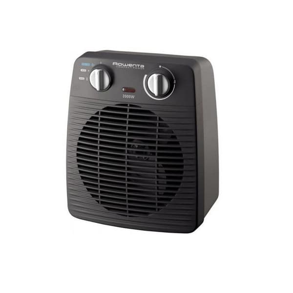 ROWENTA SO2210F0 Compact Power Fläktvärmare, 2 justerbara uppvärmningshastigheter, Justerbar effekt och termostat, Säker