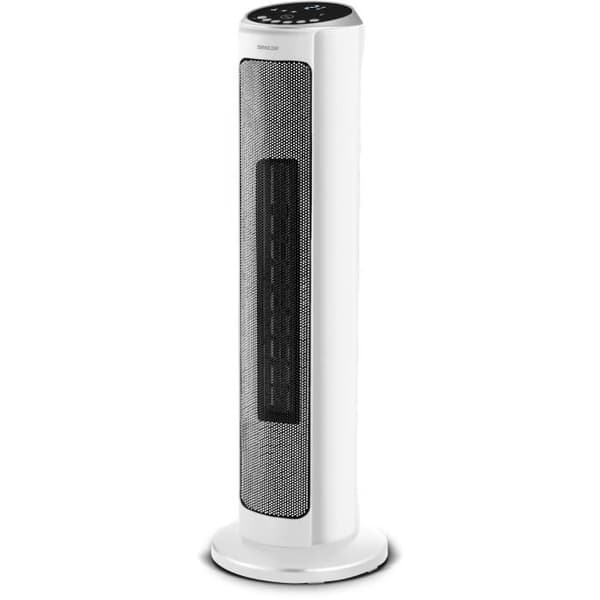 Keramisk tornradiator - SENCOR - SFH 8994WH - Upp till 2000 W - 3 lägen - 24 m² / 60 m³ - Fjärrkontroll - Vit