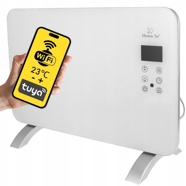 Konvektorvarmer PORTO WiFi 1000W Hvid