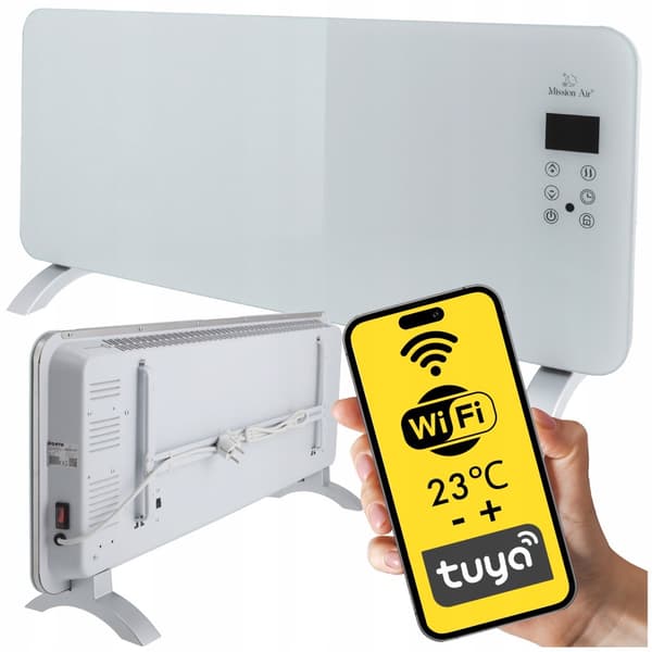 Konvektorilämmitin PORTO WiFi 2000W Valkoinen