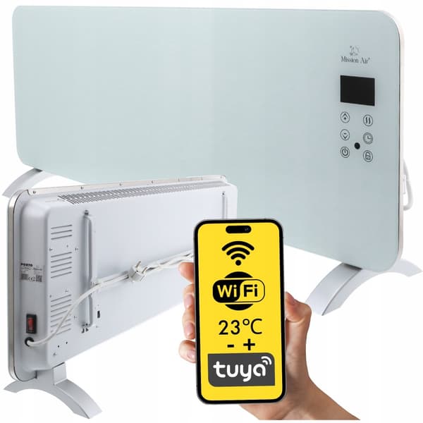Konvektorvärmare PORTO WiFi 2400W Vit