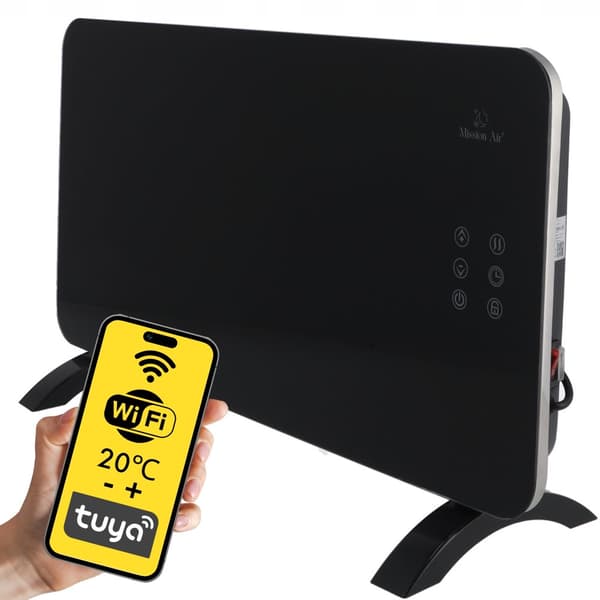 Konvektorilämmitin PORTO WiFi 1500W Musta