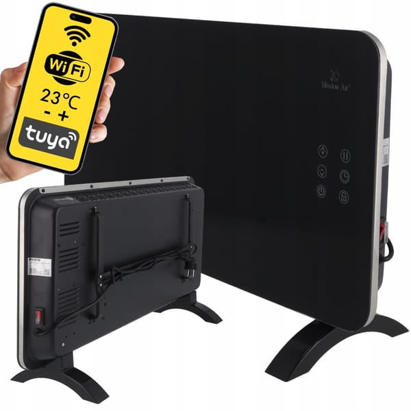 Konvektorilämmitin PORTO WiFi 1500W Musta