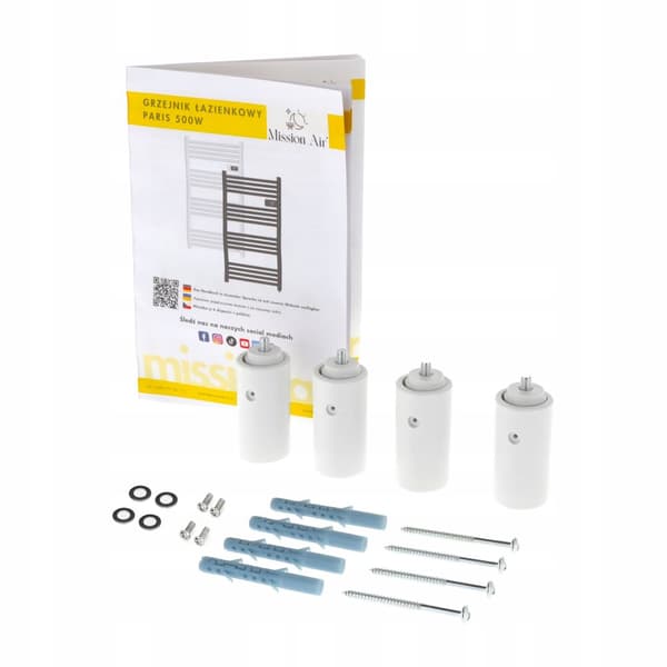 Badrumsradiator PARIS 500W Vit