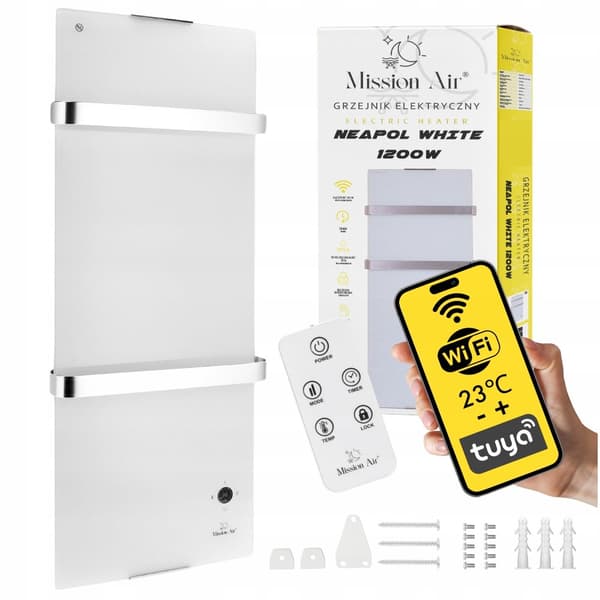 Konvektorvärmare NEAPOL 1200W WiFi Vit