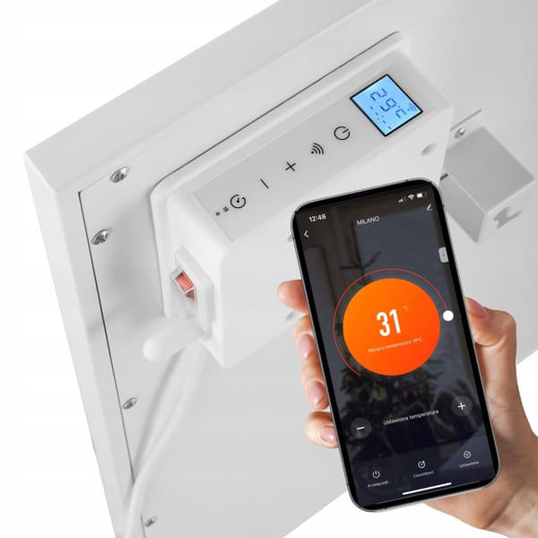 Infrarød varmelegeme IR radiator MILANO 350W + WiFi + BEN