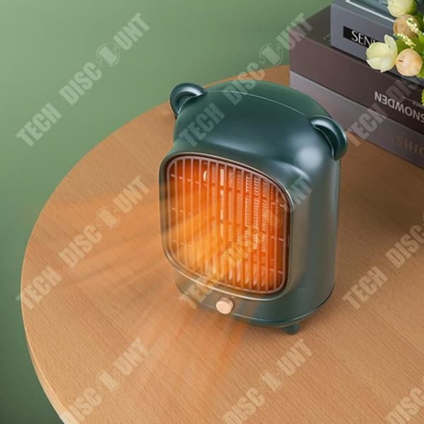 TD® Heater Cartoon Mini Radiator Desktop Värmefläkt Hushållens elektriska Kylare Space Heater