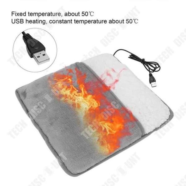 TD® USB fotvärmare, fotvärmare, USB uppvärmda skor, plug-in flanellfotskyddsartefakt