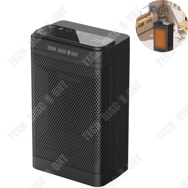 TD® PTC Vertikalvärmare för hushåll, inomhusvärmare, Fjärrkontroll, Portabel, Desktop Speed