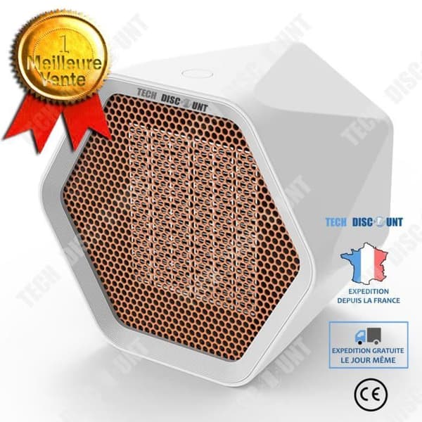 TD® Heater hushålls liten minivärmare bärbar skrivbordsbord keramisk värmekropp elektrisk värmare