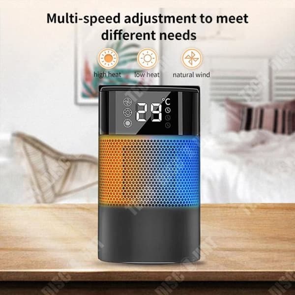 TD® Fläktvärmare hushållsvärmare liten solvärmare mini badrum energibesparande värmare