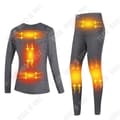 Miniatyrbild 1 av 4: TD® Kvinna Electric Thermal Thermal Underwear Set USB Charging Smart Heated Clothing Storlek