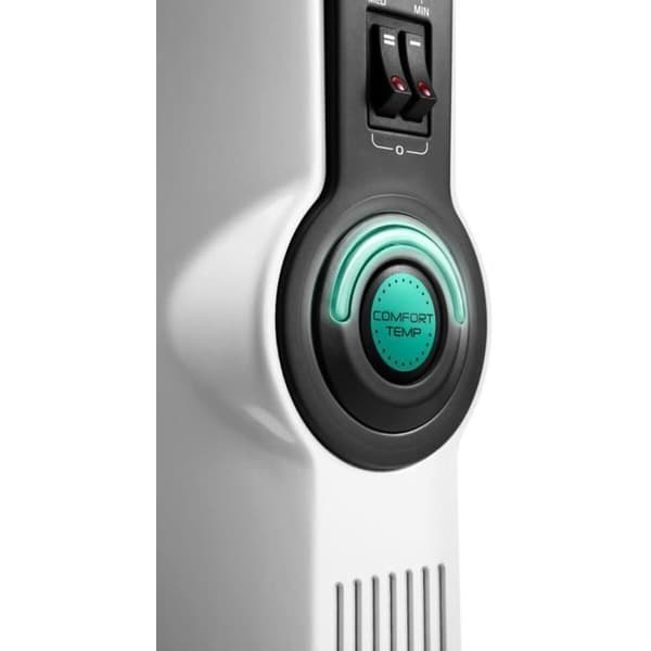 RADIA DELONGHI oljebadsradiator - 2000W - 3 värmesteg - Real Energy-teknik - ComfortTemp - Högpresterande batteri