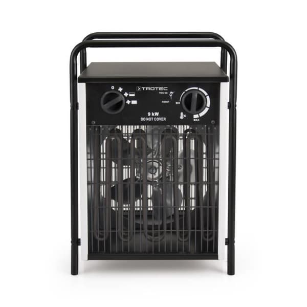 TROTEC Elektrisk luftvärmare TDS 50 - 9 kW - Värme - Fläkt - Termostat