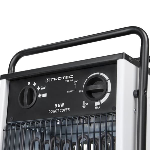 TROTEC Elektrisk luftvärmare TDS 50 - 9 kW - Värme - Fläkt - Termostat