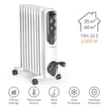Miniatyrbild 1 av 4: TROTEC TRH 20 E oljebadsradiator - Värme - 2000 watt - 3 nivåer - Termostat