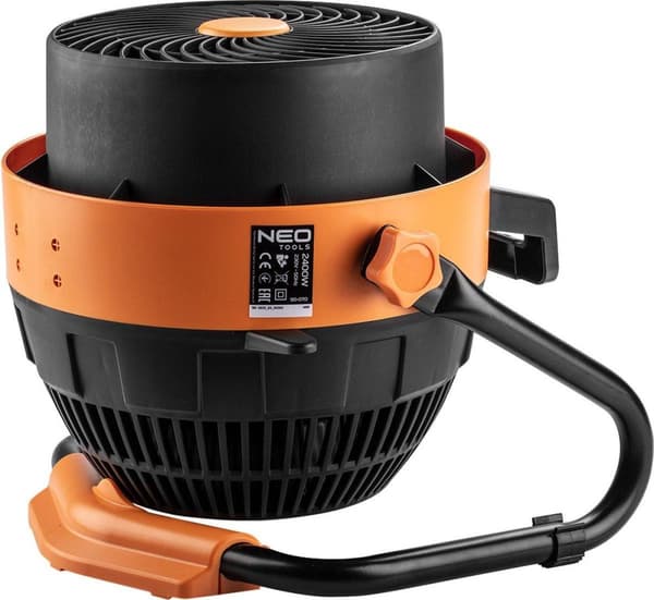 NEO TOOLS 90-070 2-i-1 elektrisk varmeovn + varmeblæser 2400 W Sort, Orange