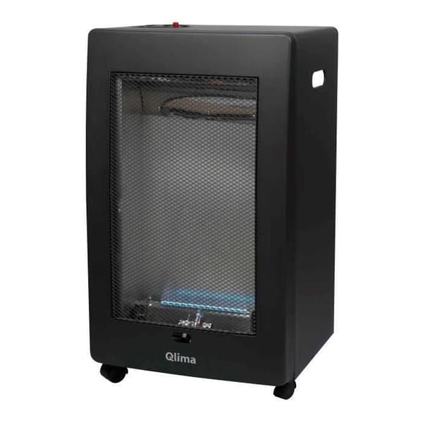 QLIMA GH438B gasolkamin - Svart - Stål - 118 m3 - Naturgas