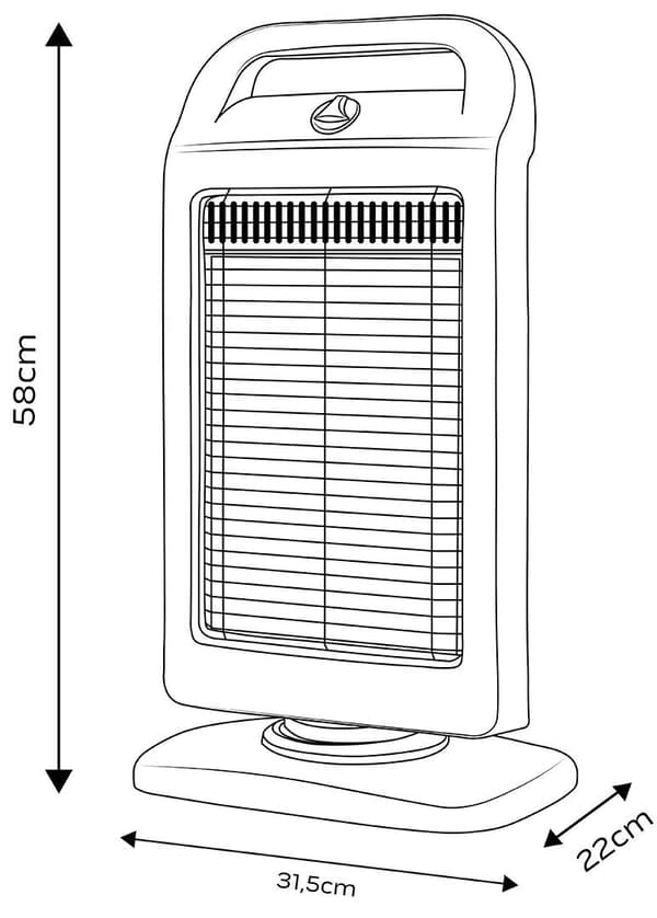 Halogeeni-infrapunalämmitin 400/800/1200W