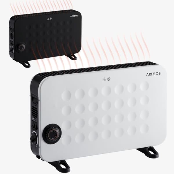Konvektor 2000 W hvid Hvid
