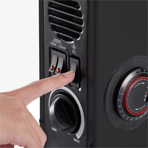 Konvektor 2000 W sort