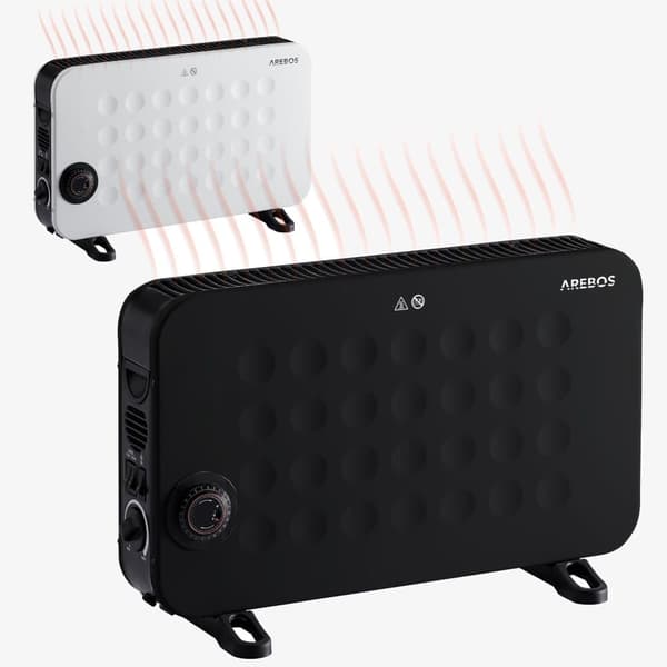 Konvektor 2000 W sort