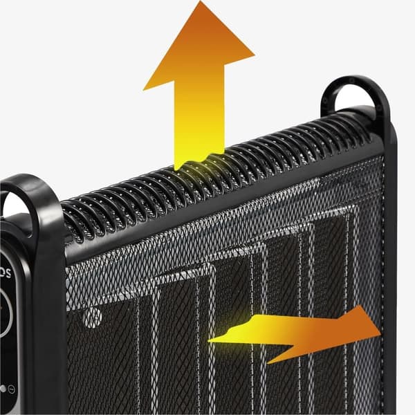 Konvektor 2000 W Glimmer Sort