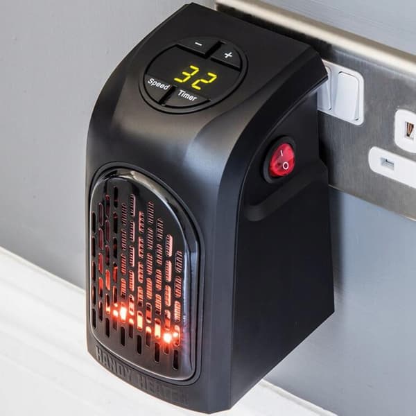 VÄGGVÄRMARE MINIFLÄKTVÄRMARE 400W + FJÄRRKONTROLL