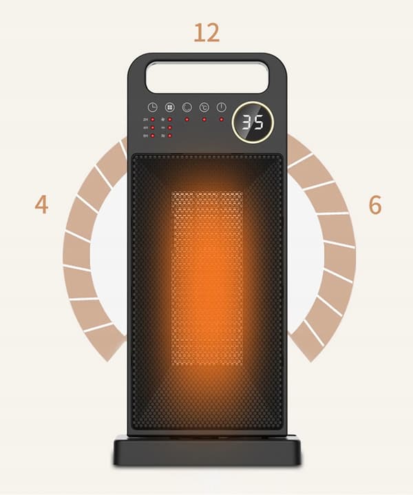 HJEMMEVARMER ROTERENDE KERAMISK ELEKTRISK VARMEVARMER 2000W