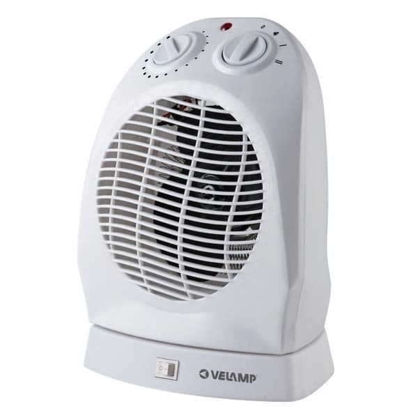 Värmefläkt - VELAMP - 2kW - automatisk rotation - anti-överhettning och anti-fall säkerhet